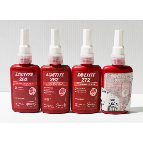 4 X 50ML LOCTITE 262 THREADLOCKER 