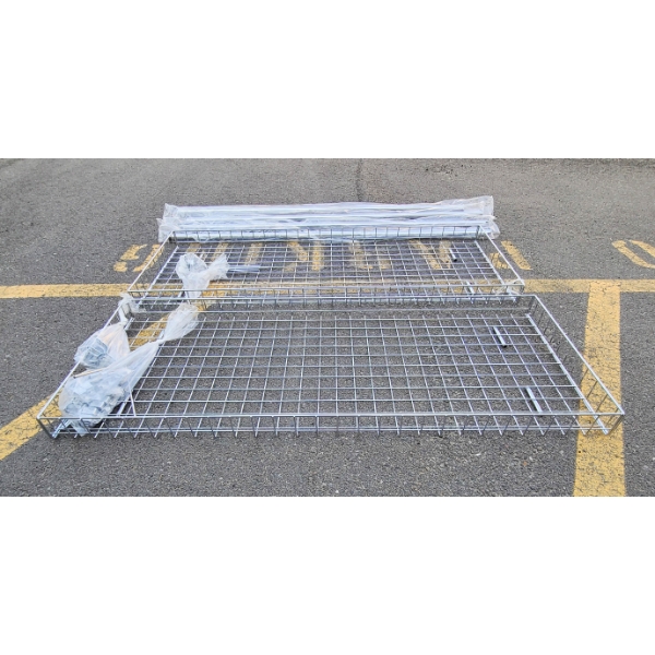 2 SHELF METAL RACK W/ HARDWARE