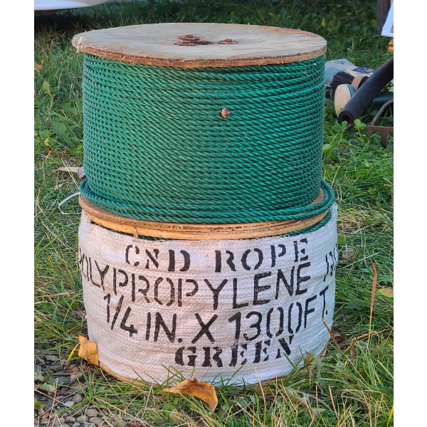 2 POLYPROPYLENE GREEN 1/4" APPROX 1300FT 