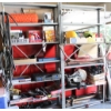 Image 1 : 2 METAL SHELVING UNITS - CONTENTS NOT INCL.