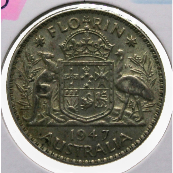 1947 KING GEORGE VI SILVER FLORIN 