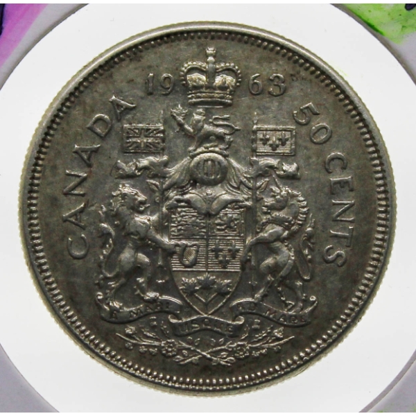 1963 CANADA SILVER 50 CENT COIN