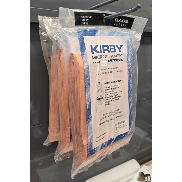 3 PACKS KIRBY MICRON MAGIC FILTRATION VACUUM BAGS