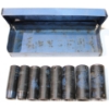 Image 1 : 8 PC METRIC DEEP IMPACT SOCKET SET W/ METAL CASE