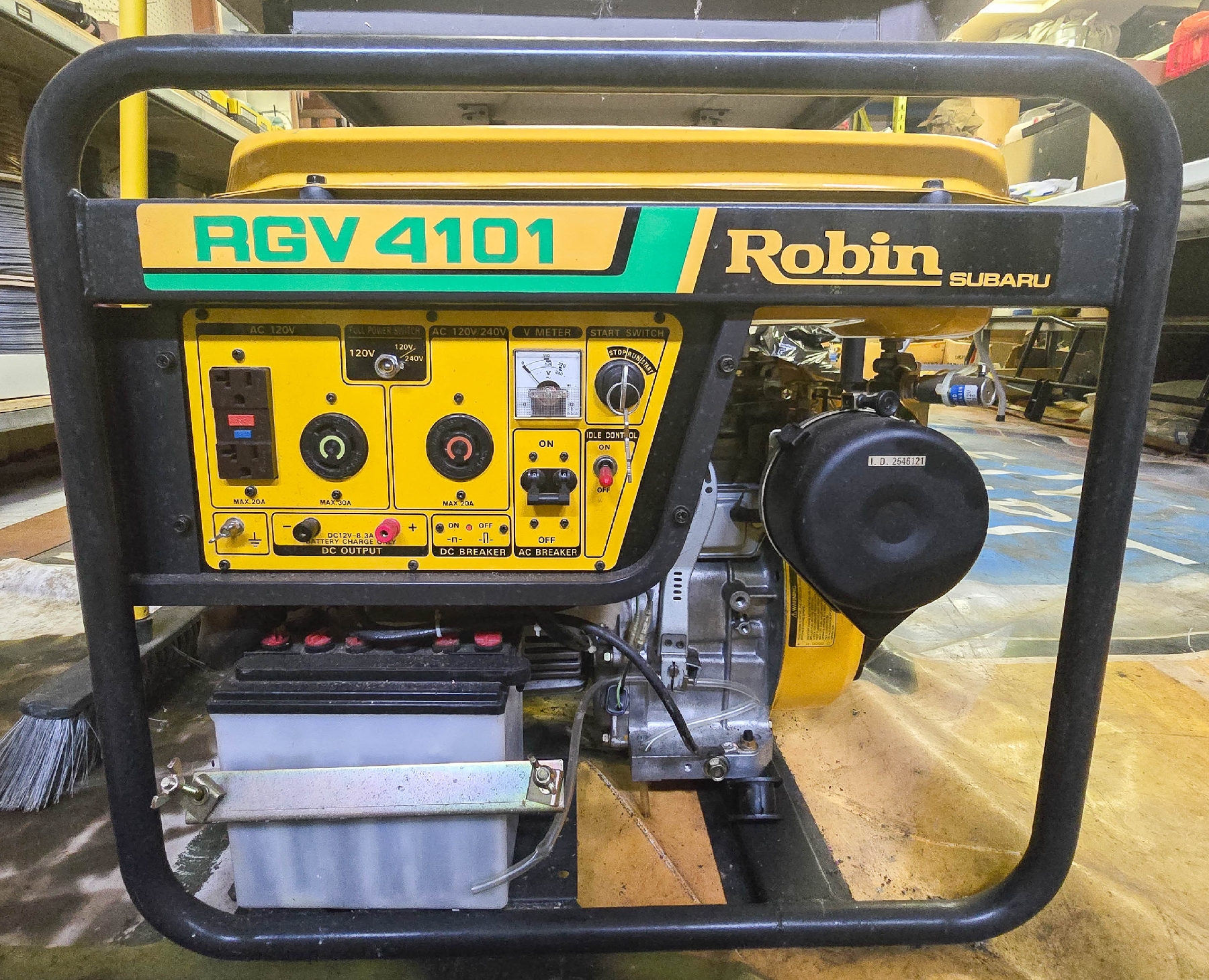 8.5HP ROBIN SUBARU RGV 4101 120/240V GENERATOR