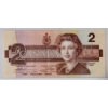 Image 2 : 1986 CANADIAN $2 BIRD SERIES ROBBIN BANKNOTE