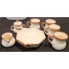 Image 1 : POTTERY COFFEE SET & SERVING BOWL