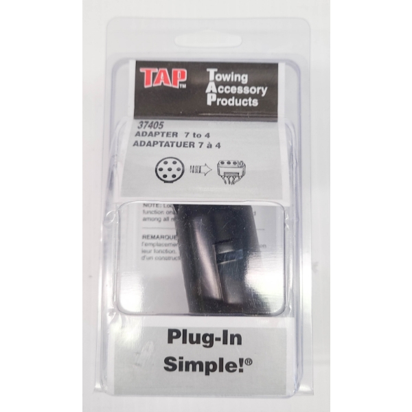 NEW TAP TRAILER WIRING ADAPTER FROM 7-WAY TO 4-WAY PLUG