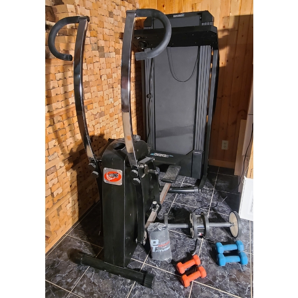 TREADMILL STEPPER & MISC FITNESS EQUIPMENT
