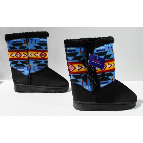 NEW WOMEN'S NU TRENDZ BOOTS - SOUTHWEST DESIGN - BLUE