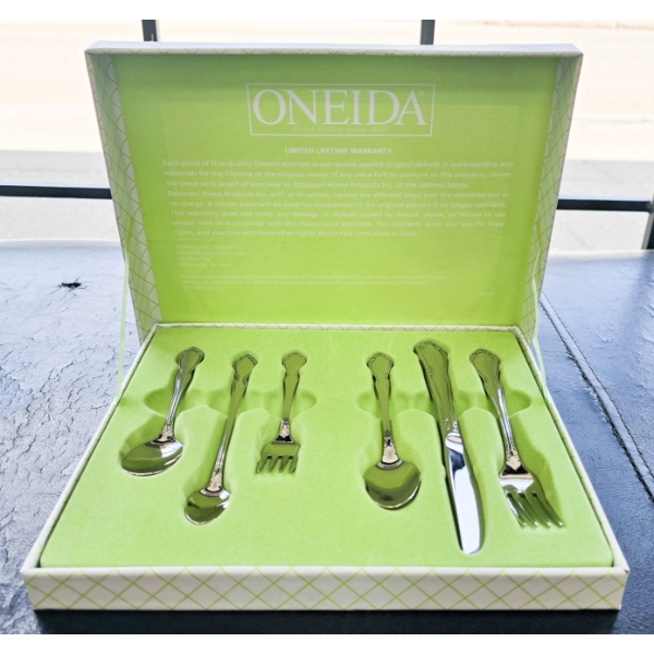 6PC NEW ONEIDA BABY UTENSIL SET