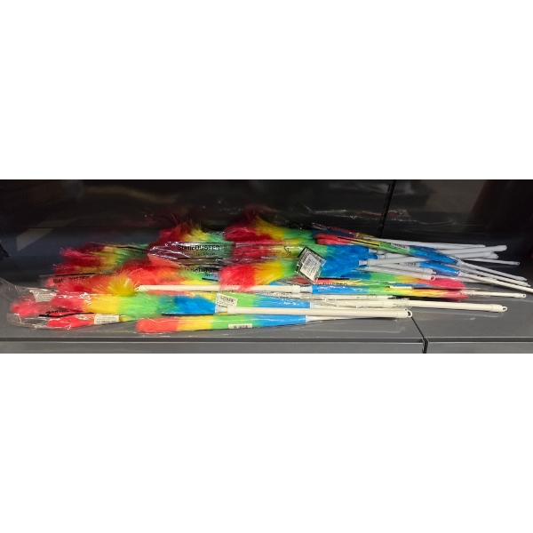 LRG LOT RAINBOW STATIC DUSTERS