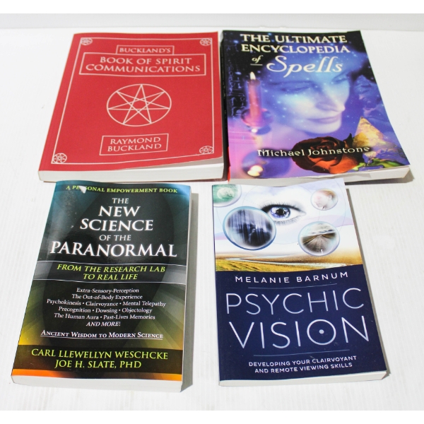4 TAROT CARD BOOKS - BUCKLAND'S SPIRIT COMMUNICATIONS ETC.