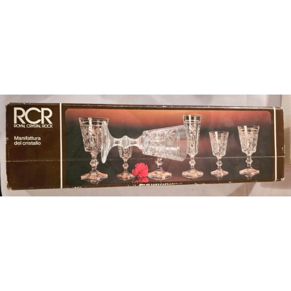 6 LONDON CORDIAL GLASSES
