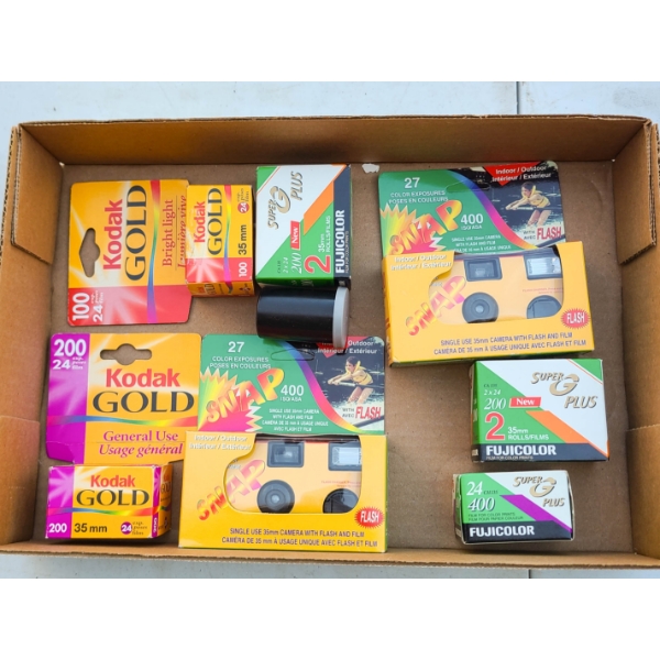 NEW SINGLE USE CAMERAS & CAMERA FILM