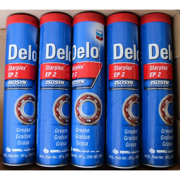 5 NEW CHEVRON DELO STARPLEX EP 2 GREESE TUBES