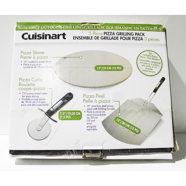 3PC CUISINART PIZZA GRILLING PACK