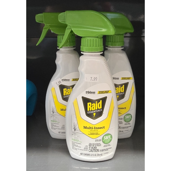 3 RAID ESSENTIALS MULTI-INSECT 12 FL OZ. SPRAYS