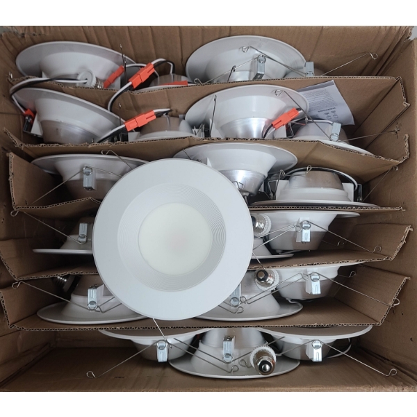 24 NEW 6" RETRO FIT LED LIGHT FIXTURES