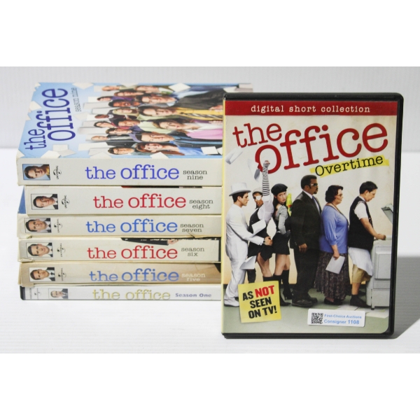 THE OFFICE DVD SEASONS - 1, 5,6,7,8,9 & OVERTIME 