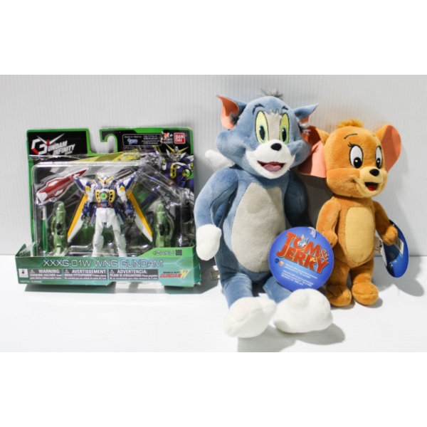 NEW TOM & JERRY PLUSH FIGURES & GUNDAM INFINITY FIGURE