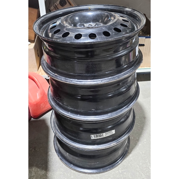 4 LIGHTLY USED RSSW STEEL WHEELS