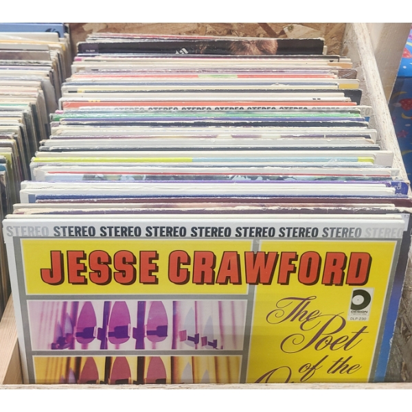 50+ VINTAGE ESTATE LP RECORDS JESSE CRAWFORD ETC.