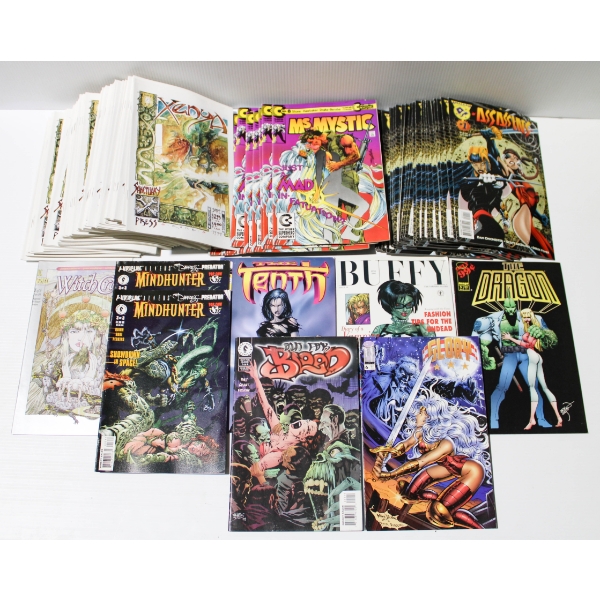 COMIC BOOKS - MINDHUNTER - BUFFY - ASSASSINS ETC.