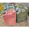 Image 1 : 20 LITRE PLASTIC & ONE METAL LIQUID CONTAINERS