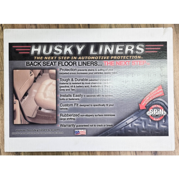 HUSKYLINERS DODGE BACK SEAT FLOOR MATS 60832
