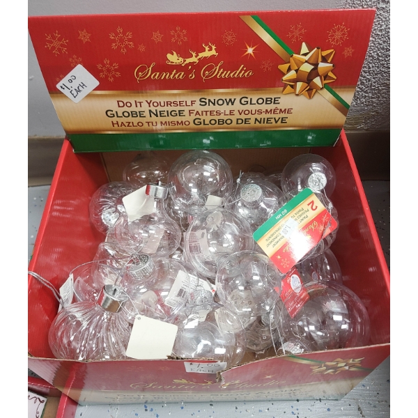 NEW DO IT YOURSELF HOLIDAY SNOW GLOBES