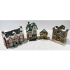 Image 1 : 4 CHRISTMAS VILLAGE HOTEL POLICE STATION ETC. LIGHT READY