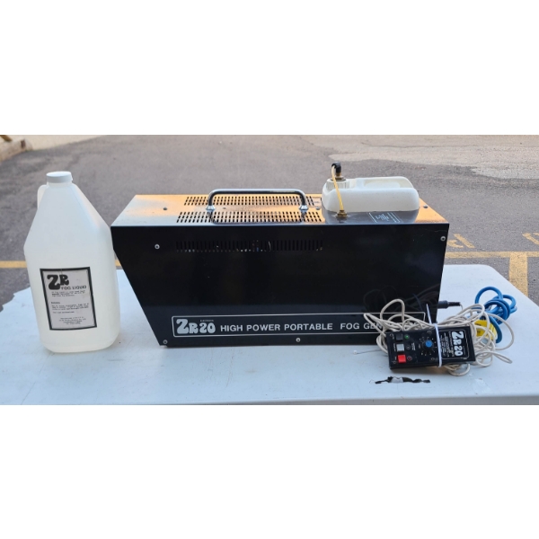 ZR20 HIGH POWER PORTABLE FOG GENERATOR W/ FOG LIQUID