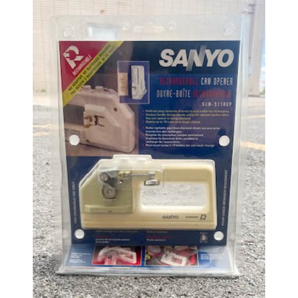 NEW SANYO RECHARGEABLE CAN OPENER SCO-S110CP