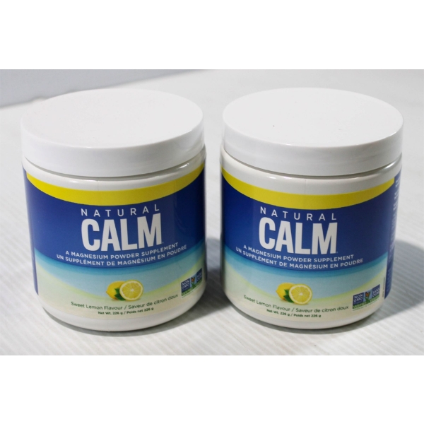 2 NATURAL CALM MAGNESIUM SUPPLEMENTS SWEET LEMON