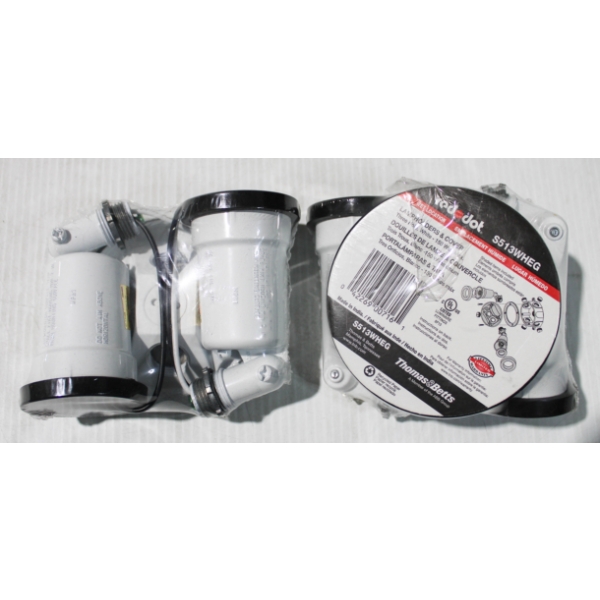 2 NEW 2-BULB OUTDOOR LIGHT FIXTURES