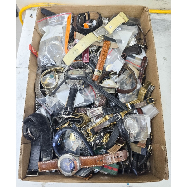 ASSORT. MODERN & VINTAGE WATCHES - FOR PARTS OR REPAIR.