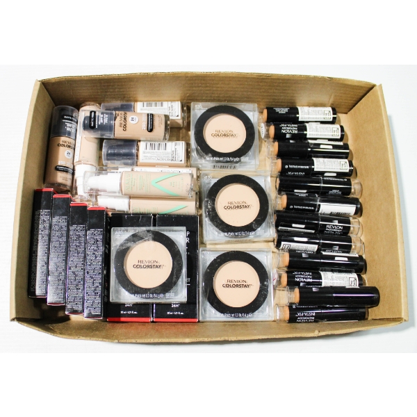 REVLON & ALMAY FOUNDATION LIQUID & POWDERS ETC.