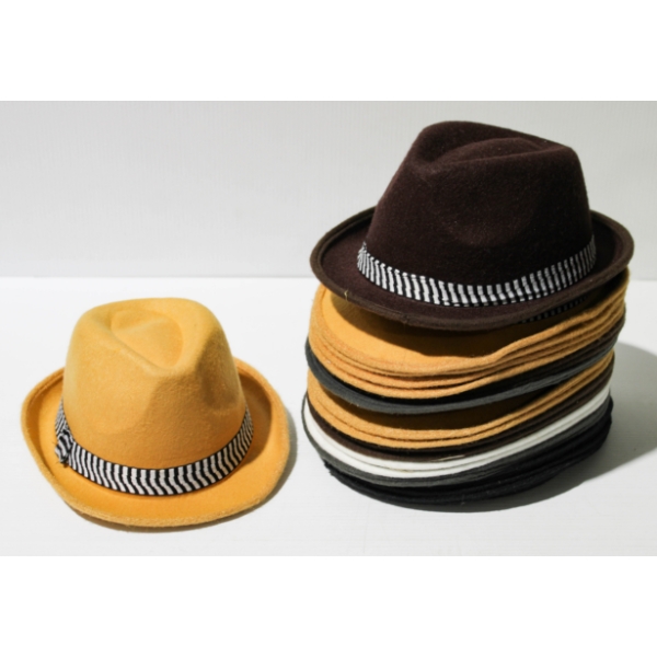 21 NEW FEDORA STYLE FELT HATS