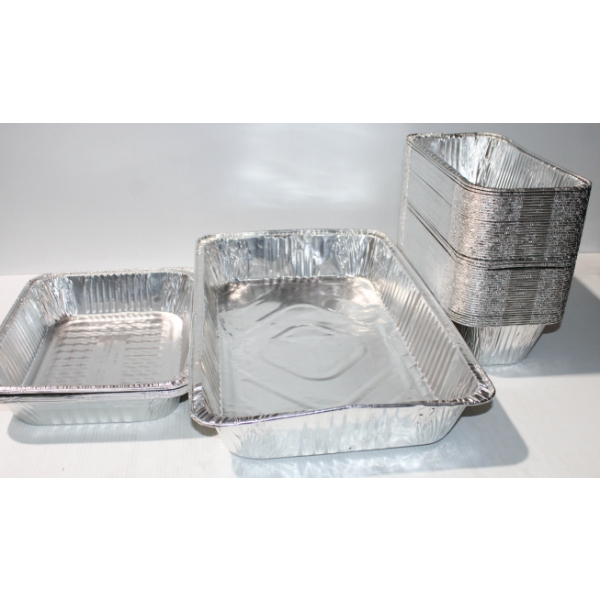 ASSORT. ALUMINIUM ROASTING PANS / CONTAINERS