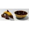 Image 1 : BLUE MOUNTAIN POTTERY HARVEST GOLD DOLPHIN & BOWL