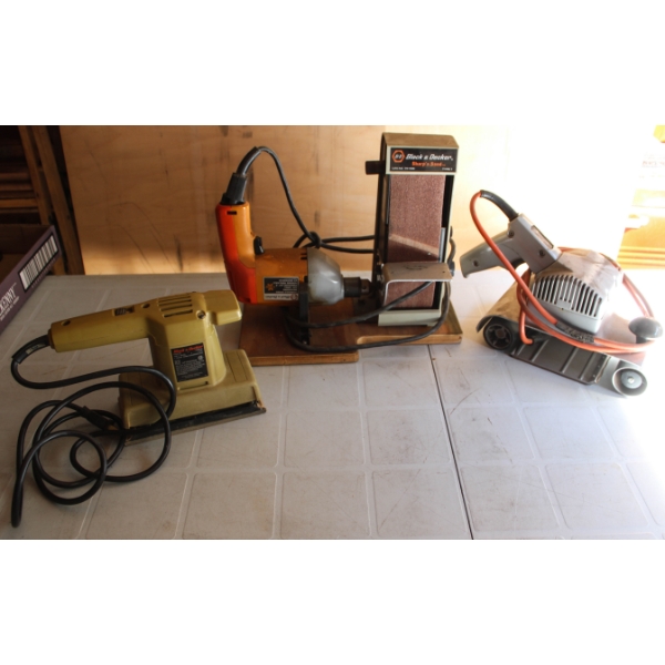 BLACK & DECKER CORDED TOOLS - SANDER ETC.