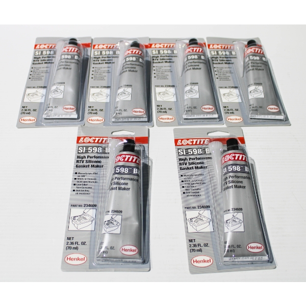 6 X 70ML LOCTITE SI598 BK RTV SILICONE GASKET MAKER