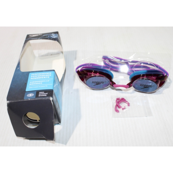 SPEEDO VANQUISHER 2.0 MIRRORED SWIM GOGGLES 