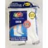 MEN'S FRUIT OF THE LOOM BIG & TALL WHITE CREW SOCKS