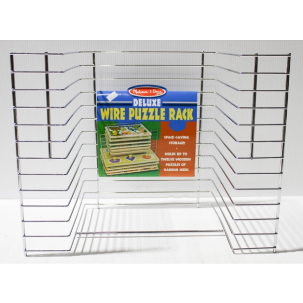 NEW MELISSA + DOUG WIRE PUZZLE SHELF ORGANIZER