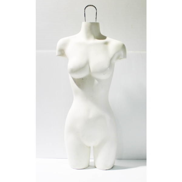 HANGING FEMALE MANNEQUIN TORSO - HALF FORM