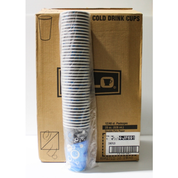 480 X 28oz CINEPLEX COCA COLA DRINK CUPS