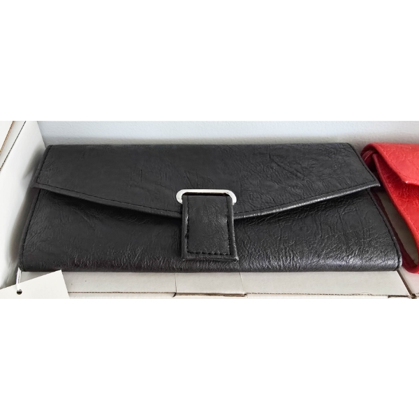 BLACK LEATHER TRAVEL JEWELRY POUCH