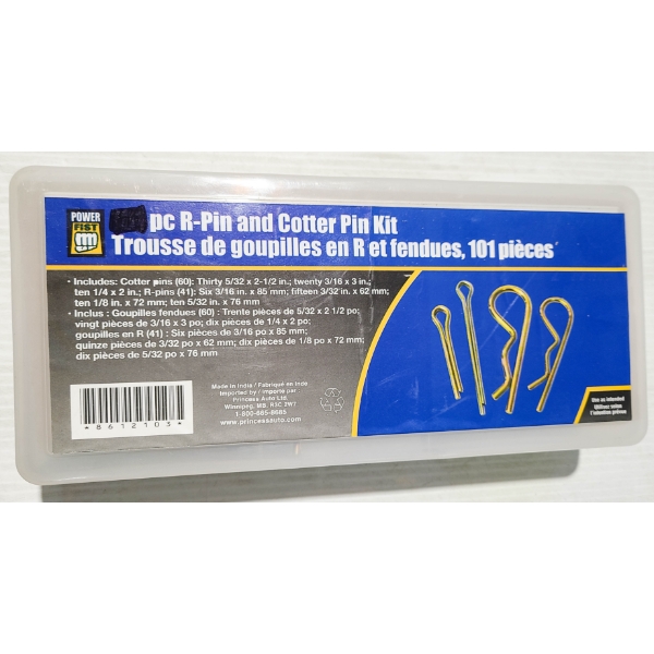 86 PC R-PIN & COTTER PIN KIT